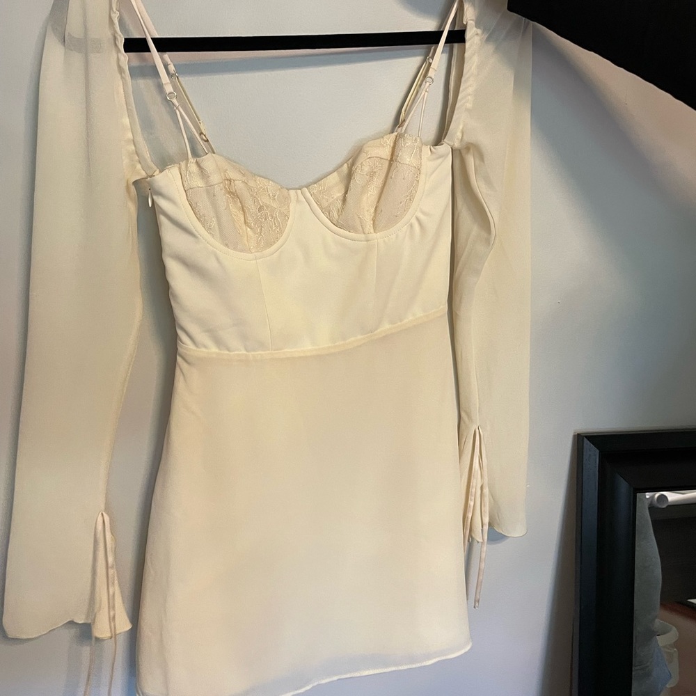 Oh Polly Nude Lace Detail Dress. Size 2. Never worn. Tags included.
